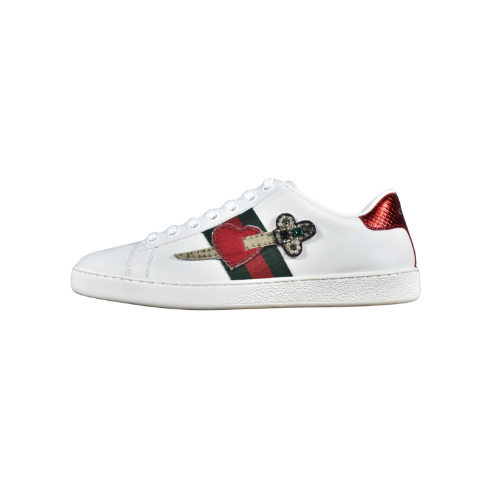 Gucci Ace Pierced Heart