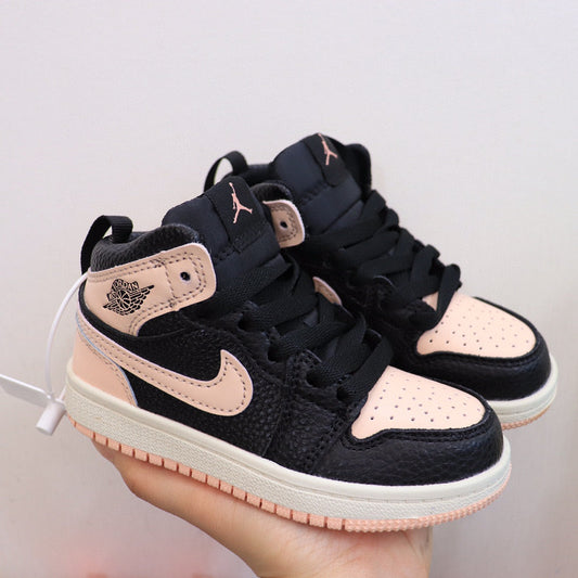 Jordan 1 Crimson toe pink Kid