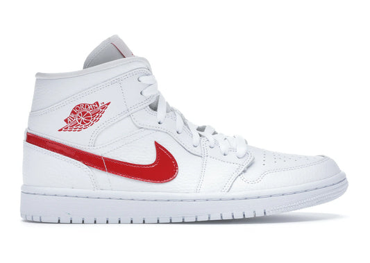 Jordan 1 Mid White University Red